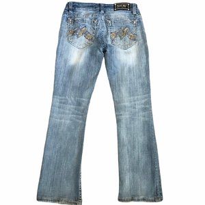 Miss Me Denim Light Wash Bootcut Jeans Size 28